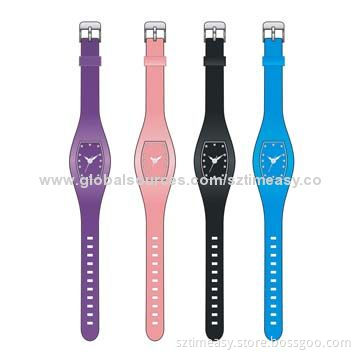 Hot Sale Silicone Women's Watches for Promotional Use, OEM and ODM Orders Available